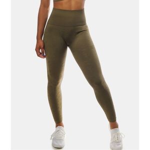 Jed North Olive Green Tetris Leggings